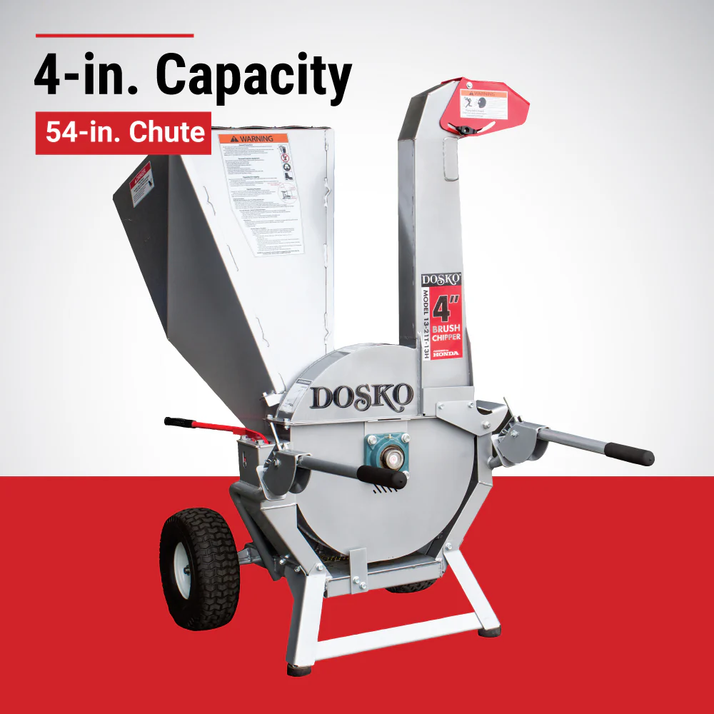 Dosko 4 Inch Honda GX390 Wood Chipper (13-21T-13H) - Image 3