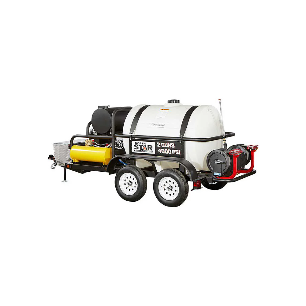 NorthStar® Hot Water Commercial Pressure Washer Trailer with 2 Wands 4000 PSI 7 GPM 525-Gal (1575973) - Image 3