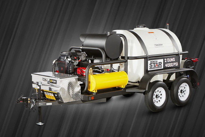 NorthStar® Hot Water Commercial Pressure Washer Trailer with 2 Wands 4000 PSI 7 GPM 525-Gal (1575973) - Image 4